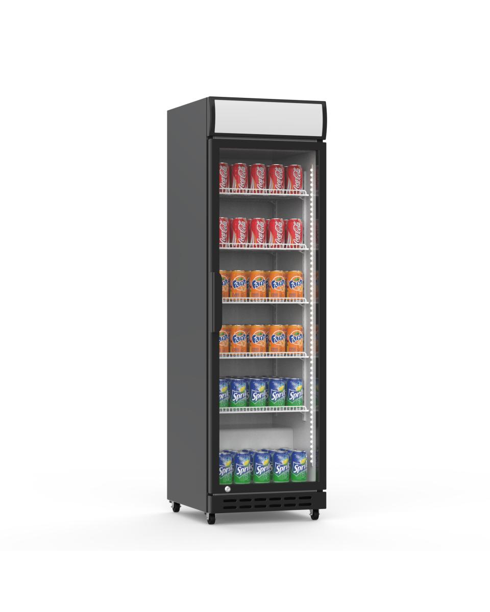 Kühlschrank-Glastür – 390 Liter – Schwarz/Weiß – 1 Tür – G-Line