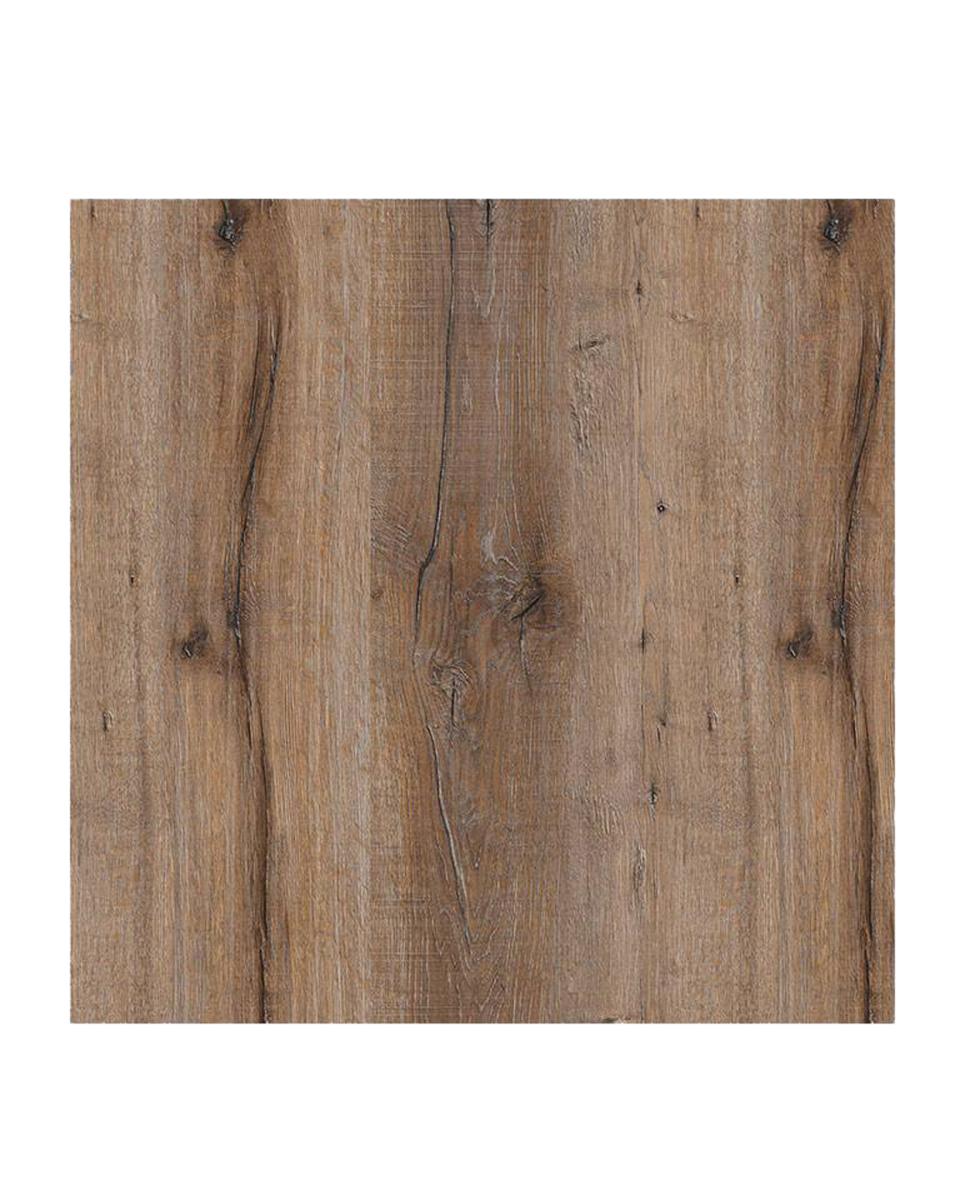 Tischplatte - 70 x 70 cm - Schloss Eiche Dunkel - Quadrat - G-Line