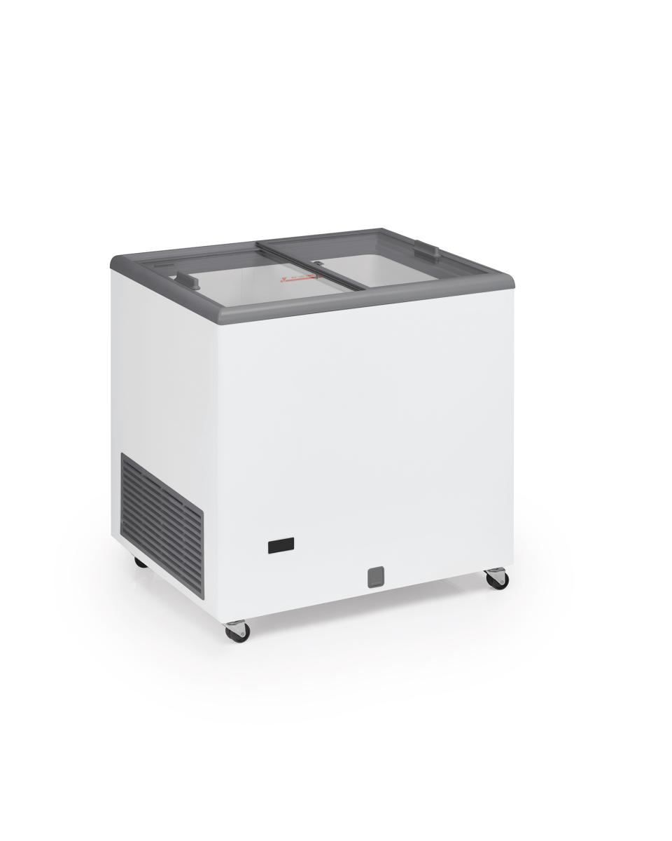 Eiskonservator - Glasschiebedeckel - 200 L - Weiß - 230V - G-Line
