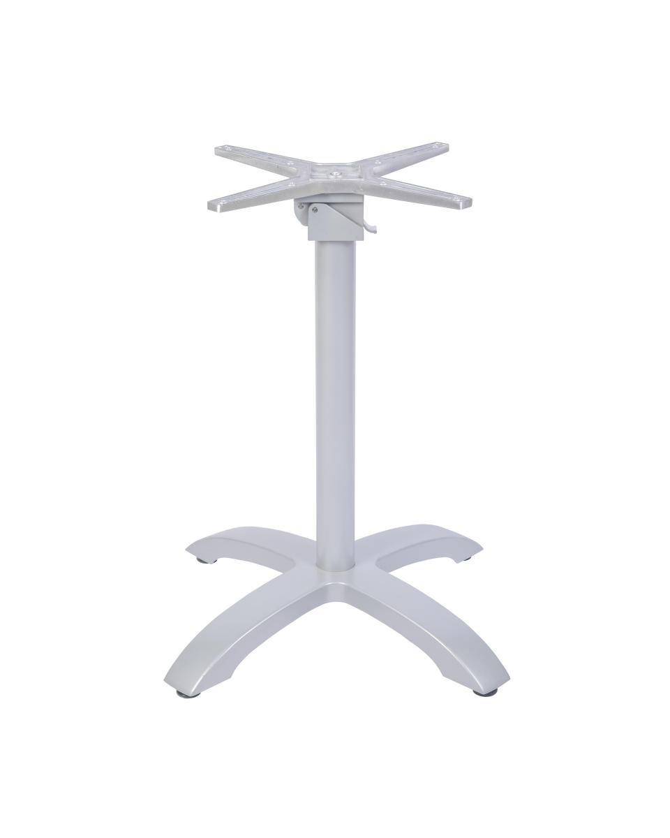 Tischgestell / Tischbein - Avilia - 4 Standfüße - Silber - G-Line