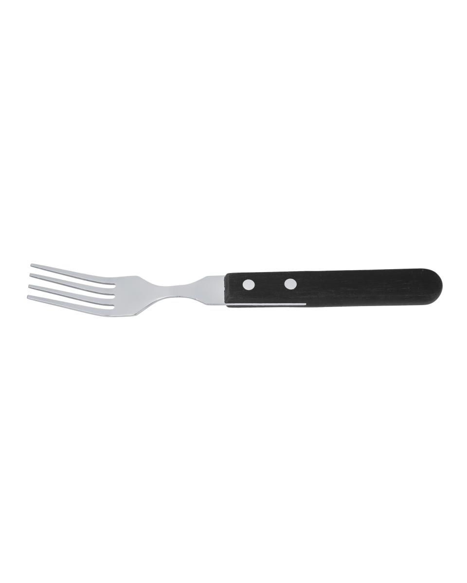 Steakgabel – 19,8 cm – schwarzer Griff – Preto – G-Tableware – 6 Stück – G-Linie