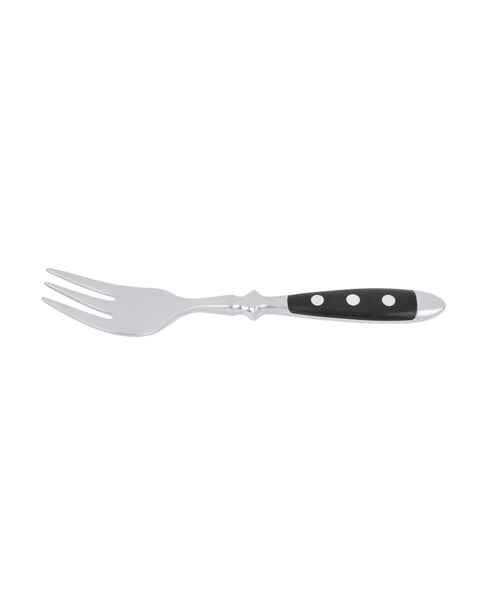 Kuchengabel – 15,4 cm – schwarzer Griff – Bistro – G-Tableware – 6 Stück – G-Linie