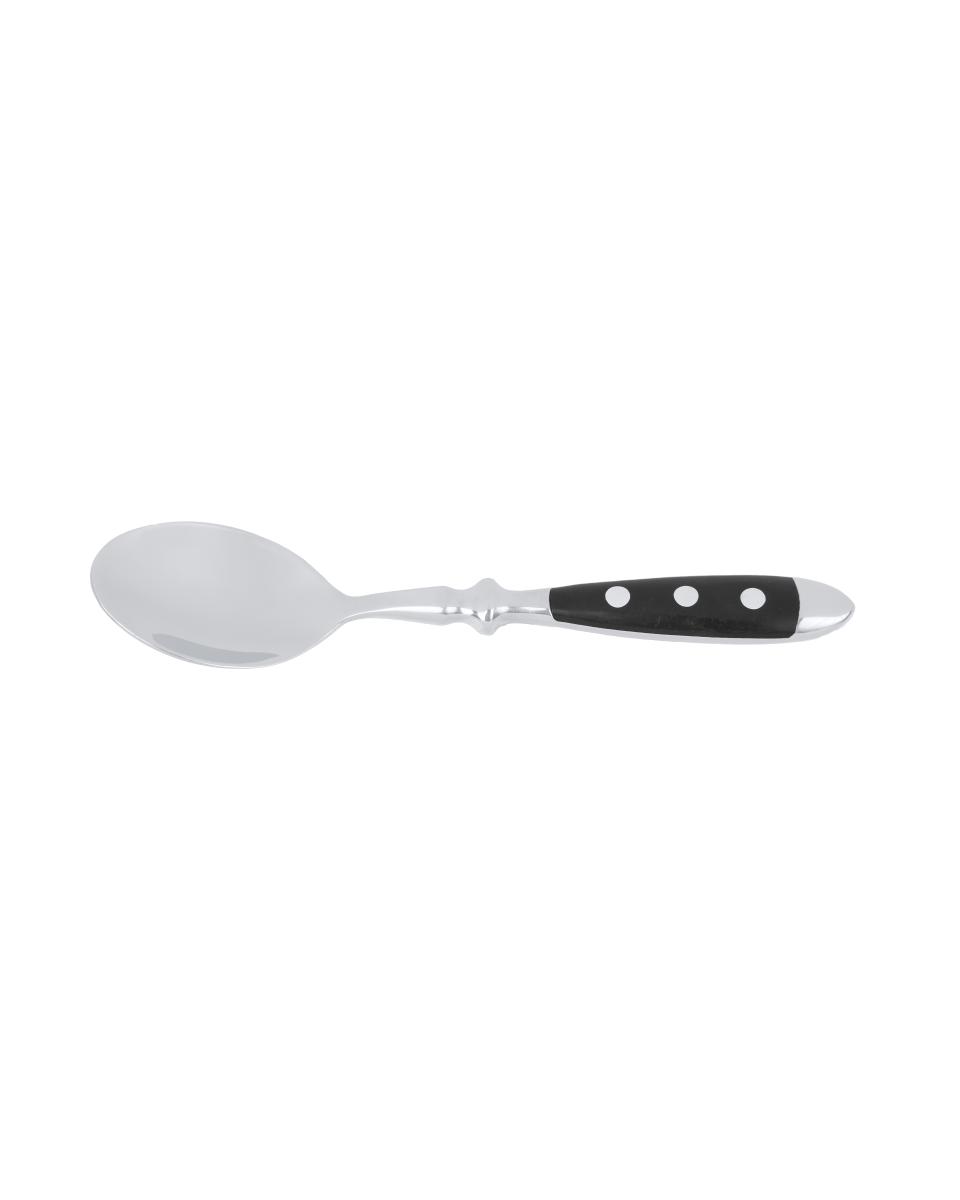 Kaffeelöffel – 15 cm – schwarzer Griff – Bistro – G-Tableware – 6 Stück – G-Linie