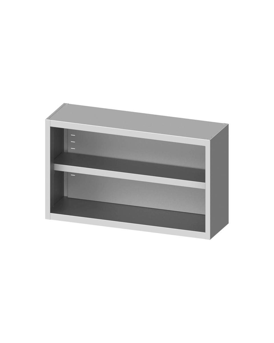 Wandschrank aus Edelstahl - Offen - G-Line