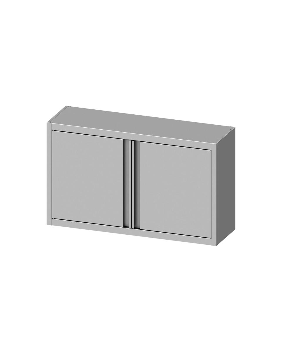 Wandschrank aus Edelstahl - Drehtüren - G-Line