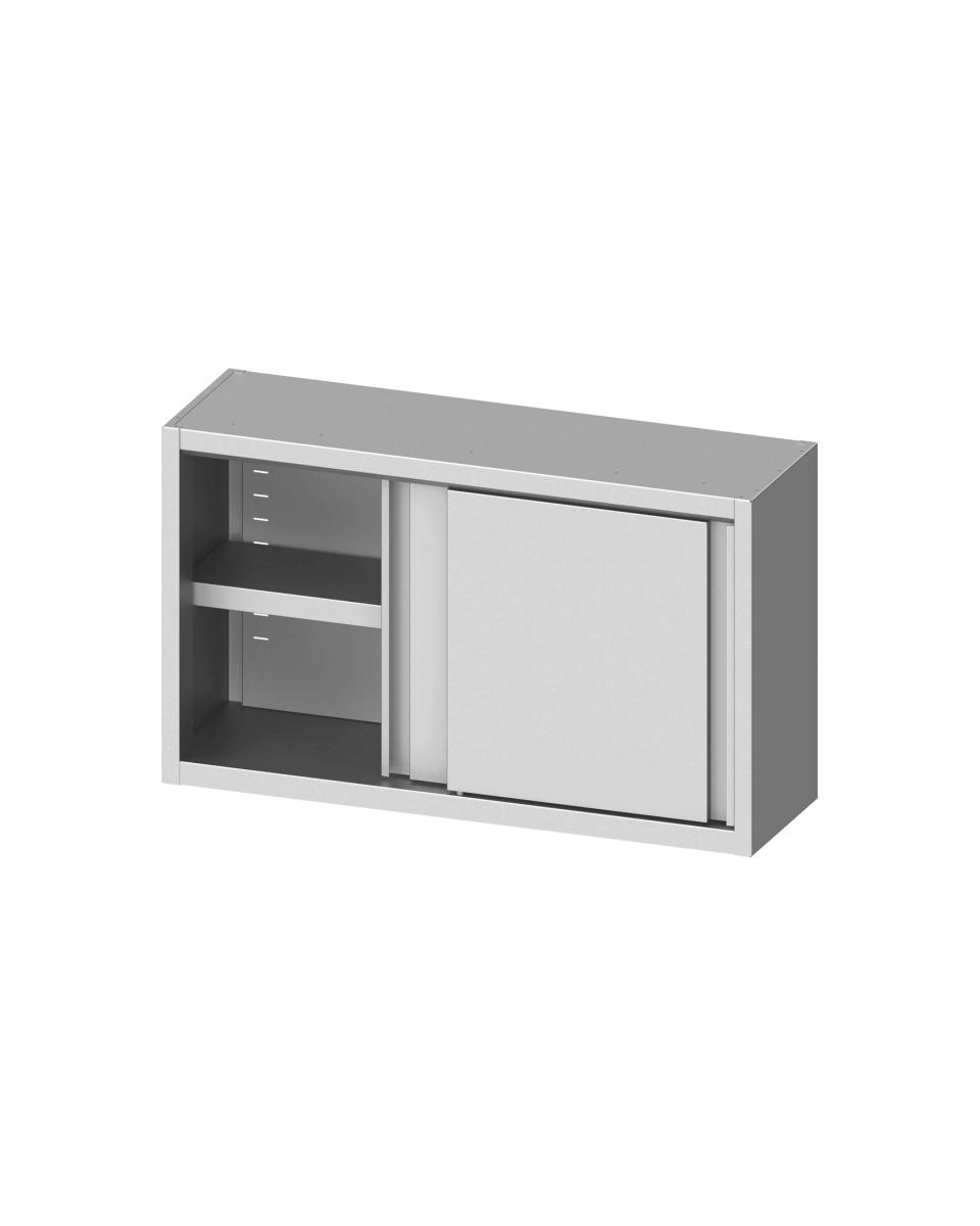 Wandschrank aus Edelstahl - Schiebetüren - G-Line
