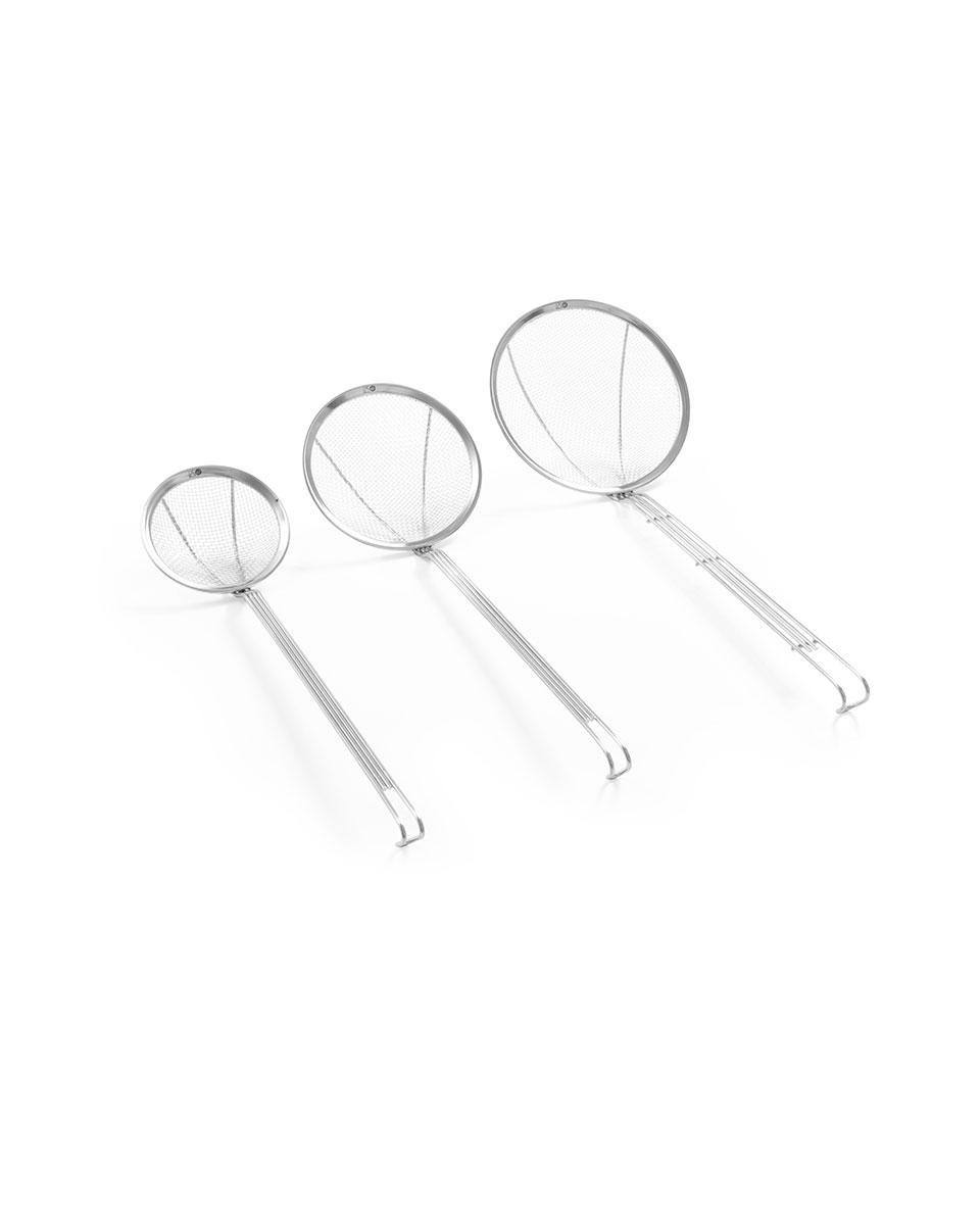 Frittierlöffel - Verstärkter Drahtgriff - Ø26 cm - Edelstahl - Hendi - 640814