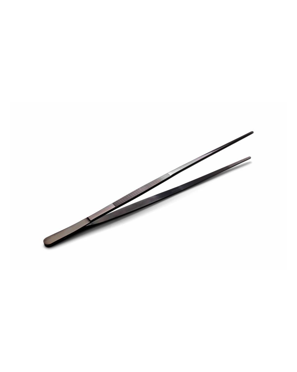 Pinzette - Edelstahl - schwarz - 300 mm - Hendi - 680131