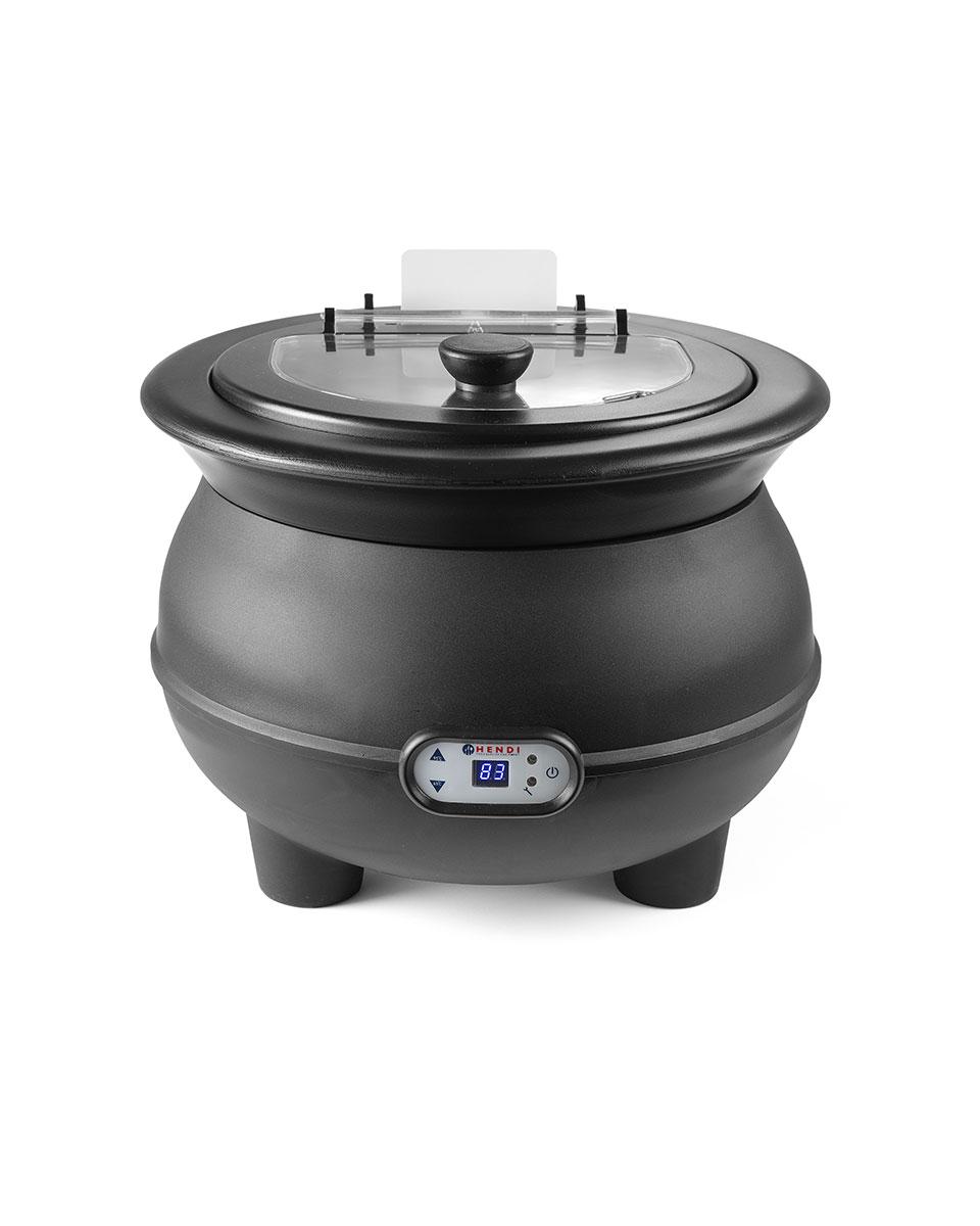 Suppenkessel - 8 Liter - Schwarz - Digital - Hendi - 860502