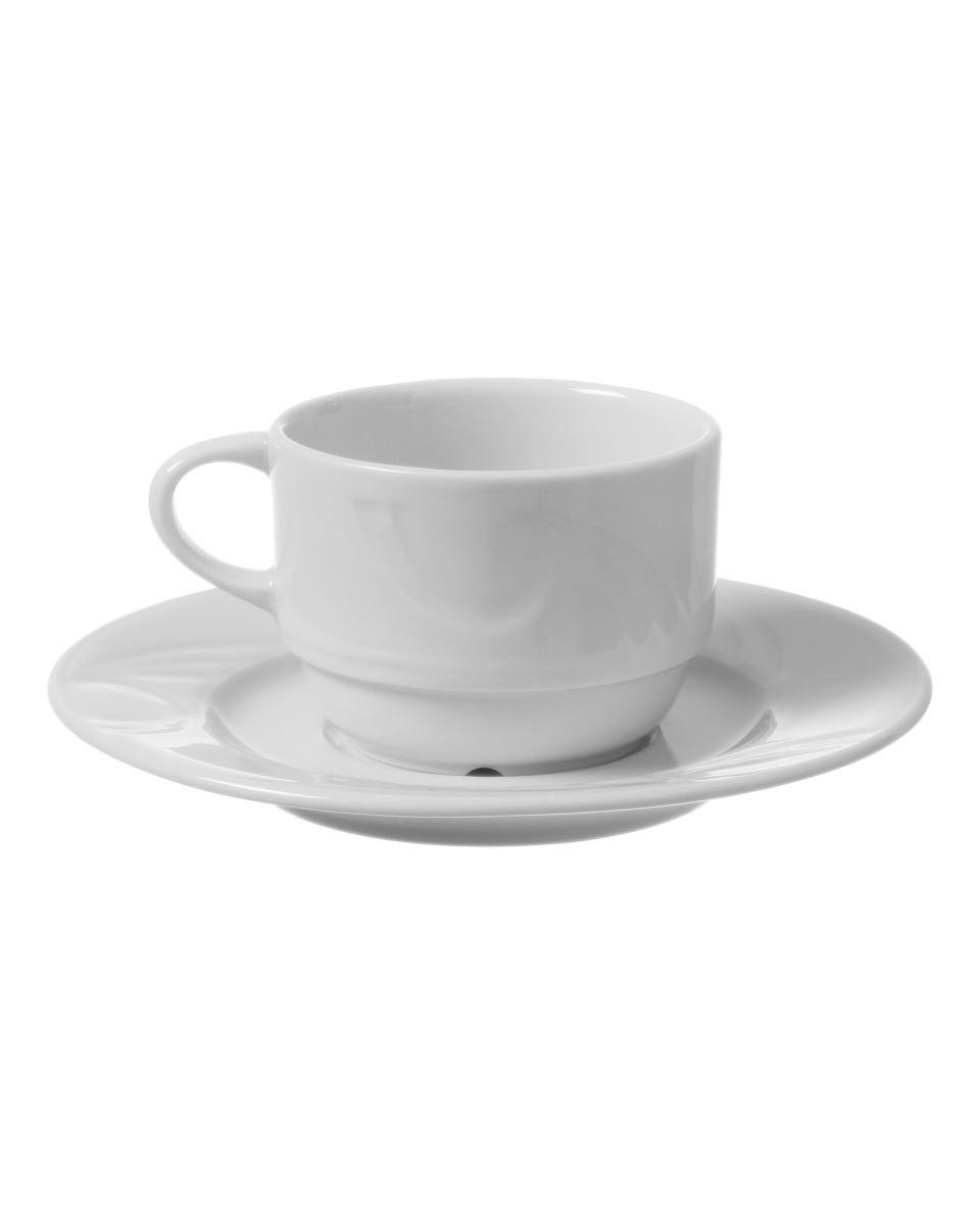 Untertasse - 12 Stück - Karizma - Porzellan - 12,5 cm - Hendi - 798034