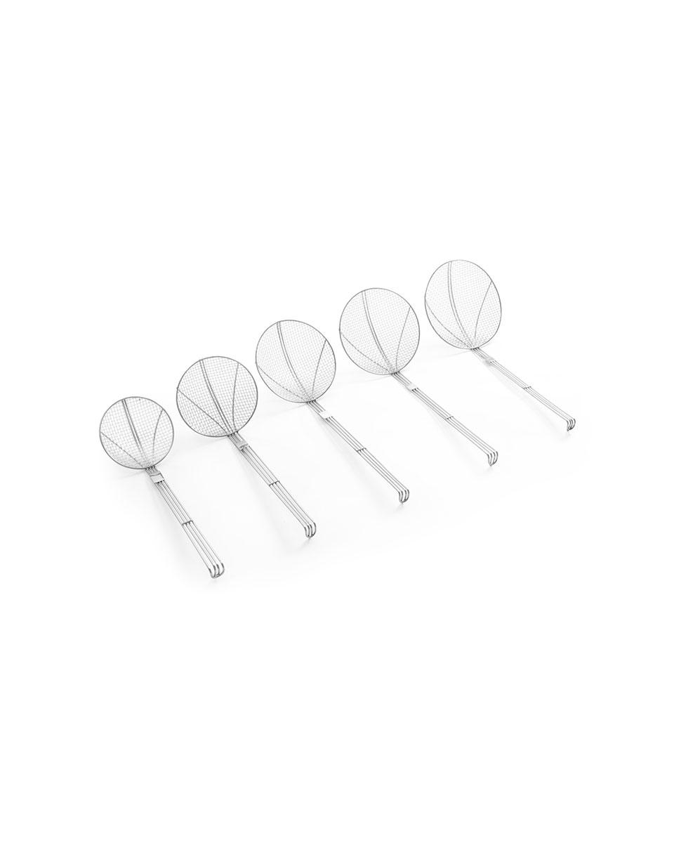 Frittierlöffel - Verstärkter Drahtgriff - Ø20 cm - Edelstahl - Hendi - 640609