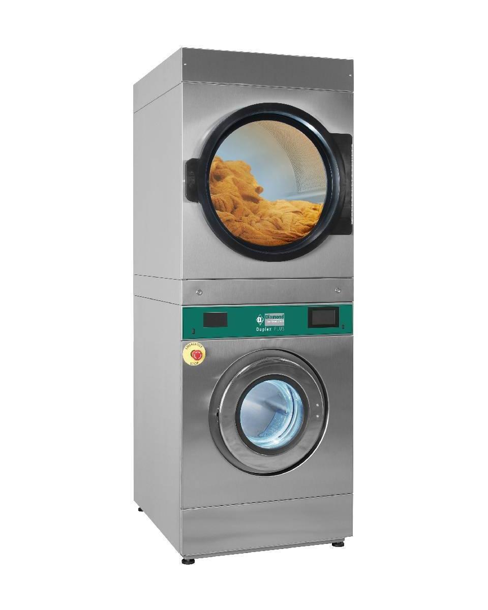 Waschmaschine mit Super-Spin - Touchscreen - Elektrisch - 18 kg + Rotationstrockner 18 kg - DEEB / 18-TS - Diamond