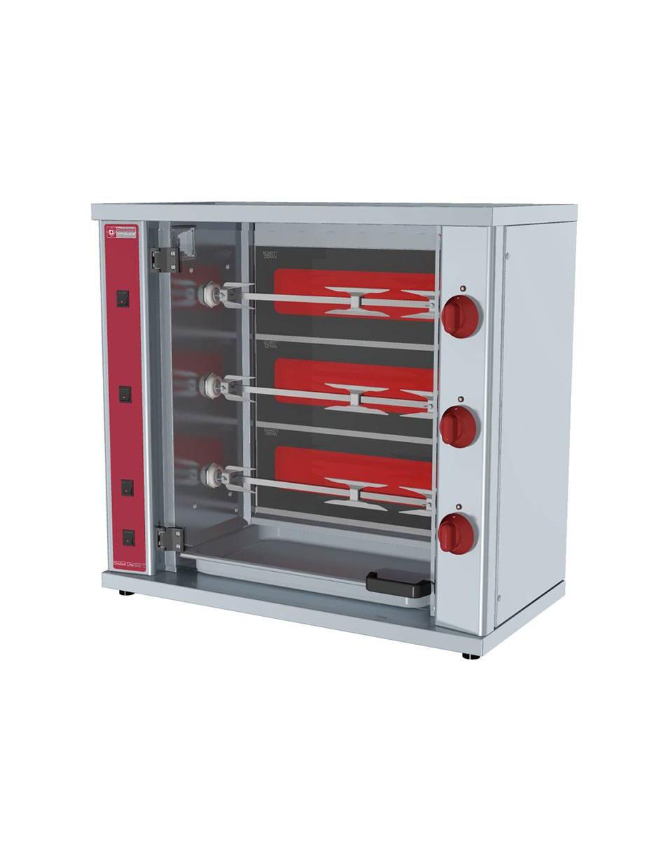 Hähnchen-Grill - Elektrisch - 9 Hähnchen - 230V - Chicken Line Plus - Diamond