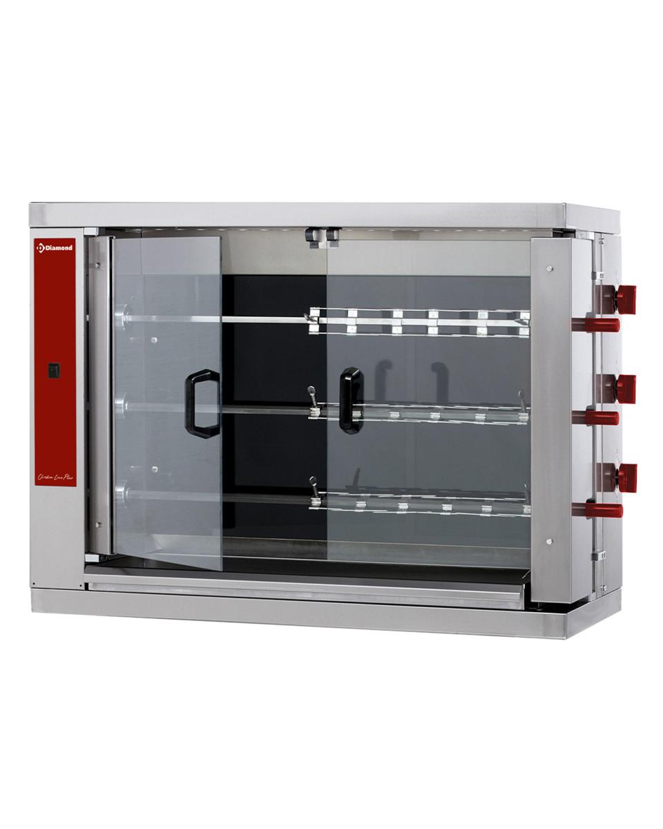 Hähnchen-Grill - Elektrisch - 18 Hähnchen - 400 V - Chicken Line Plus - RVE / 3C-CM - Diamond