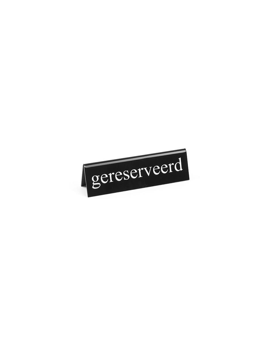 Tischaufsteller - Reserviert - Niederländisch -  13 cm - Hendi - 663745