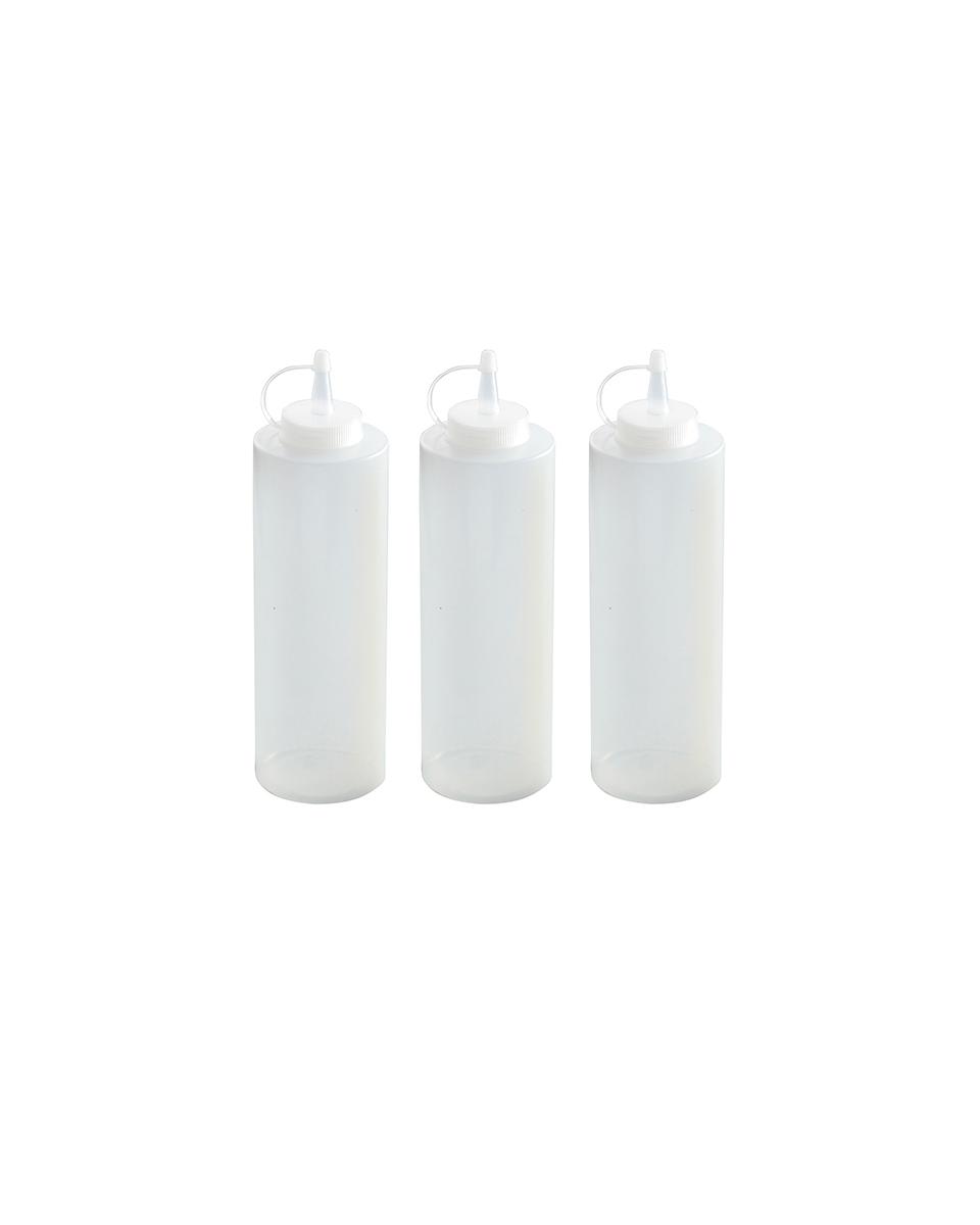 Quetschflaschen - Transparent - 0,2 l - 3er-Set - Hendi