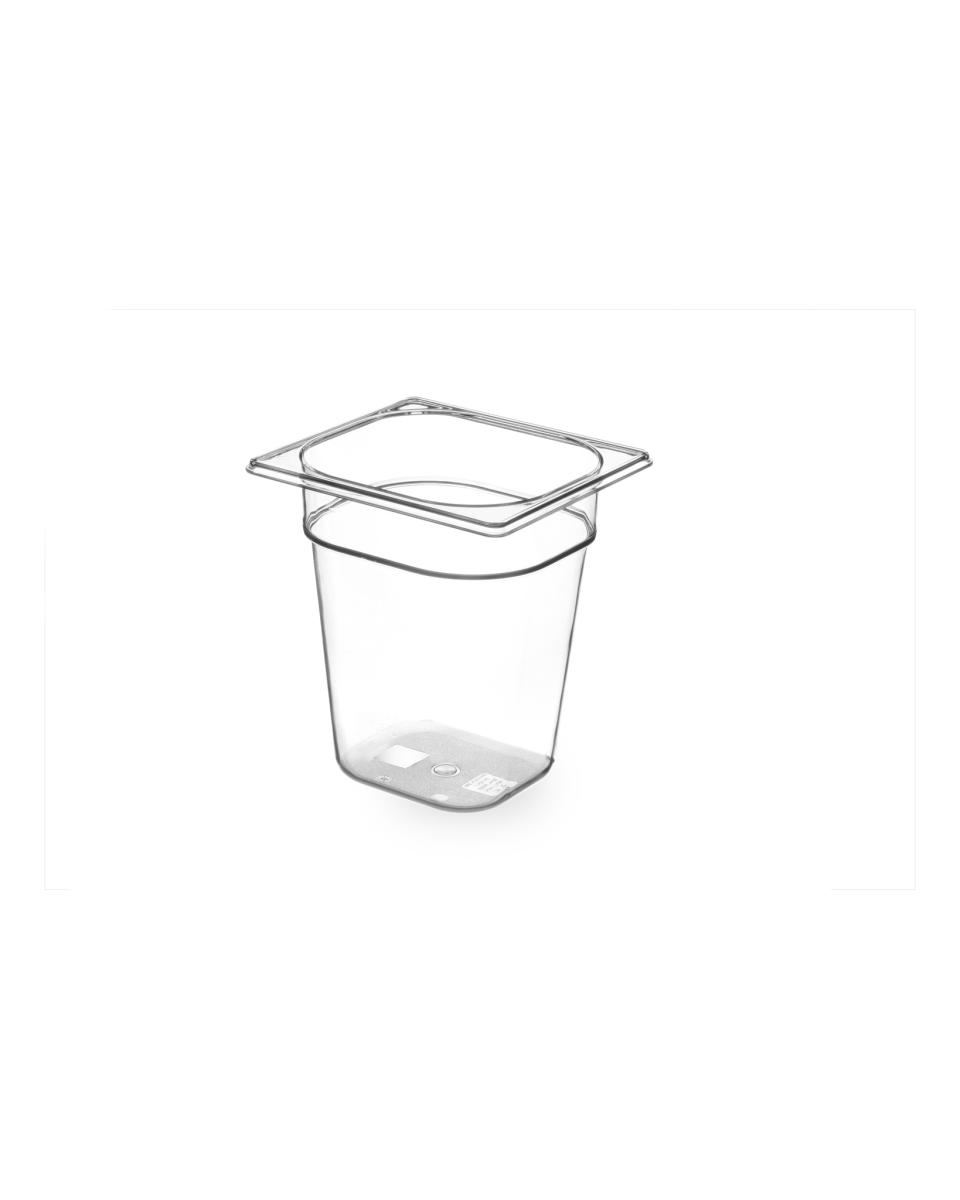 Gastronorm-Behälter 1/6 - BPA-frei - H 20 x 16,2 x 17,6 cm - Hendi - 869604