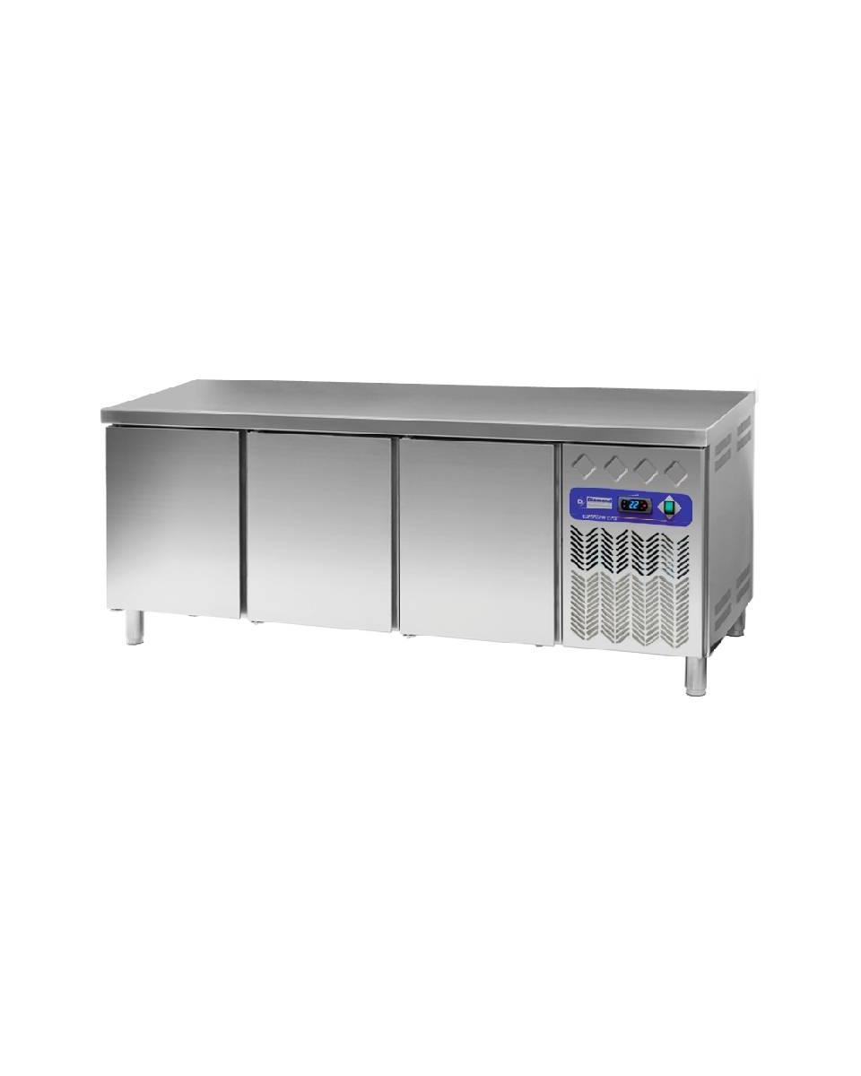 Kühltisch - 3 Türen - 550 Liter - H 90 x 201,7 x 80 cm - Motor rechts - Diamond - DP202/PC-R2
