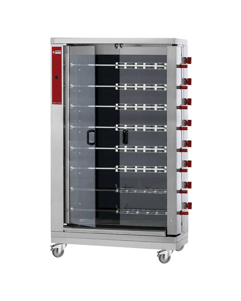 Hähnchengrill - Elektrisch - 48 Hähnchen - 400 V - Chicken Line Plus - RVE / 8C-CM - Diamond