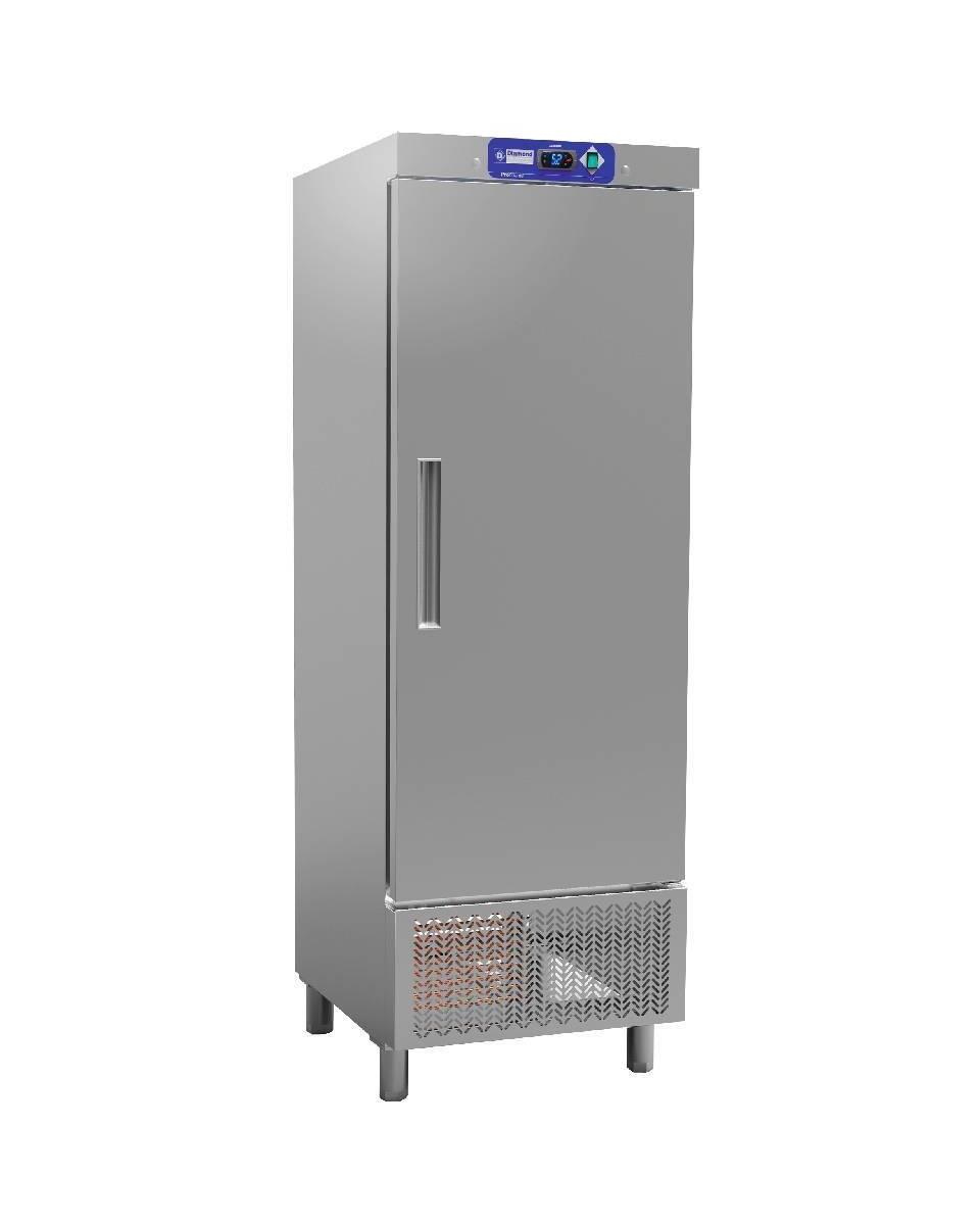 Gastro-Kühlschrank – 550 Liter – 1 Tür – H 206,5 x 69 x 72 cm – Edelstahl – Diamond – HD706/R2