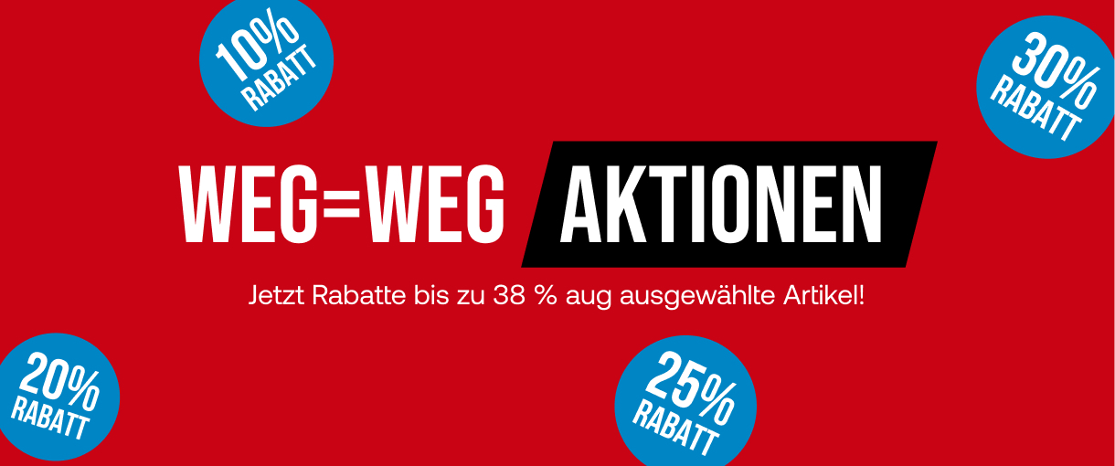 WEG=WEG AKTIONEN - Jetzt bis zu 25 % Rabatt auf ausgewählte Terrassenmöbel.