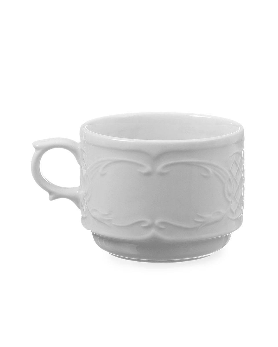 Cappuccinotasse - 12 Stück - Flora - Porzellan - 8,7 cm - Hendi - 787175