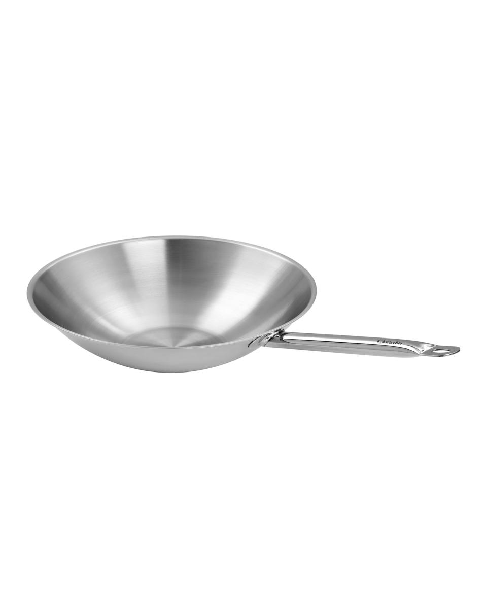 Wokpfanne - Ø38,5 cm - Edelstahl - Bartscher - A105973