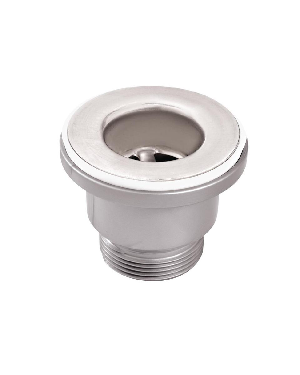 Abfluss aus Kupfer 3,8 cm mit Verbindungsstück und Befestigungsmutter - CW373