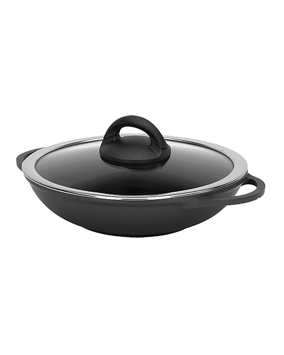 Wok mit Deckel - 32 cm