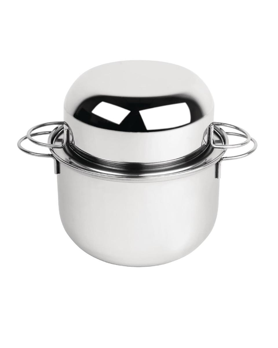 Olympia Muscheltopf Edelstahl 1 kg - CG099