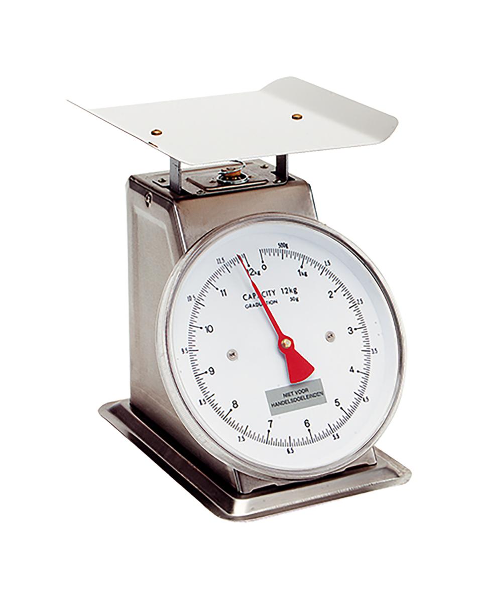 Weegschaal - H 27 x 22 x 27 CM - 7.5 KG - RVS - 859004