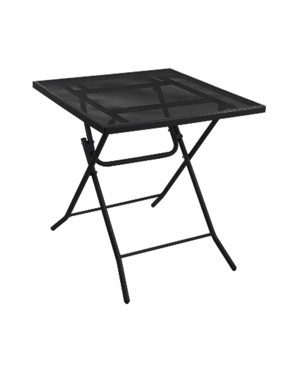 Terrassentisch - Rimini - Schwarz - 70 x 70 CM - Promoline