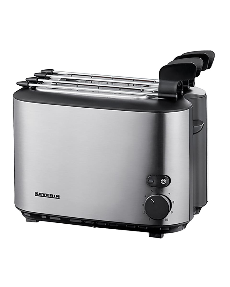 Tosti Apparaat - H 23.5 x 26.8 x 15.8 CM - 1.366 KG - 220 - 240 V - 540 W - RVS - Severin - 910022