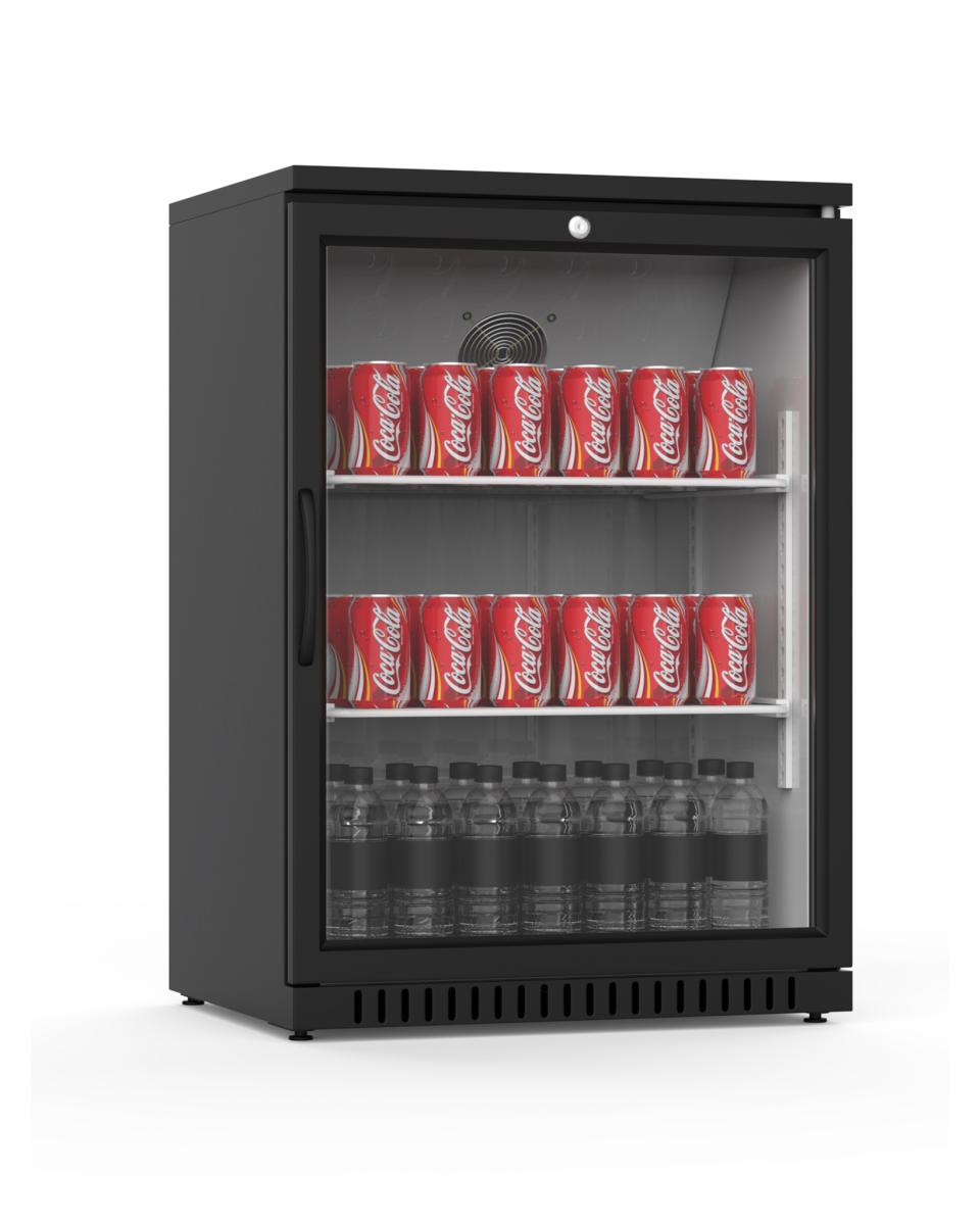 Getränkekühlschrank - 130 Liter - 1 Tür - Schwarz - Promoline