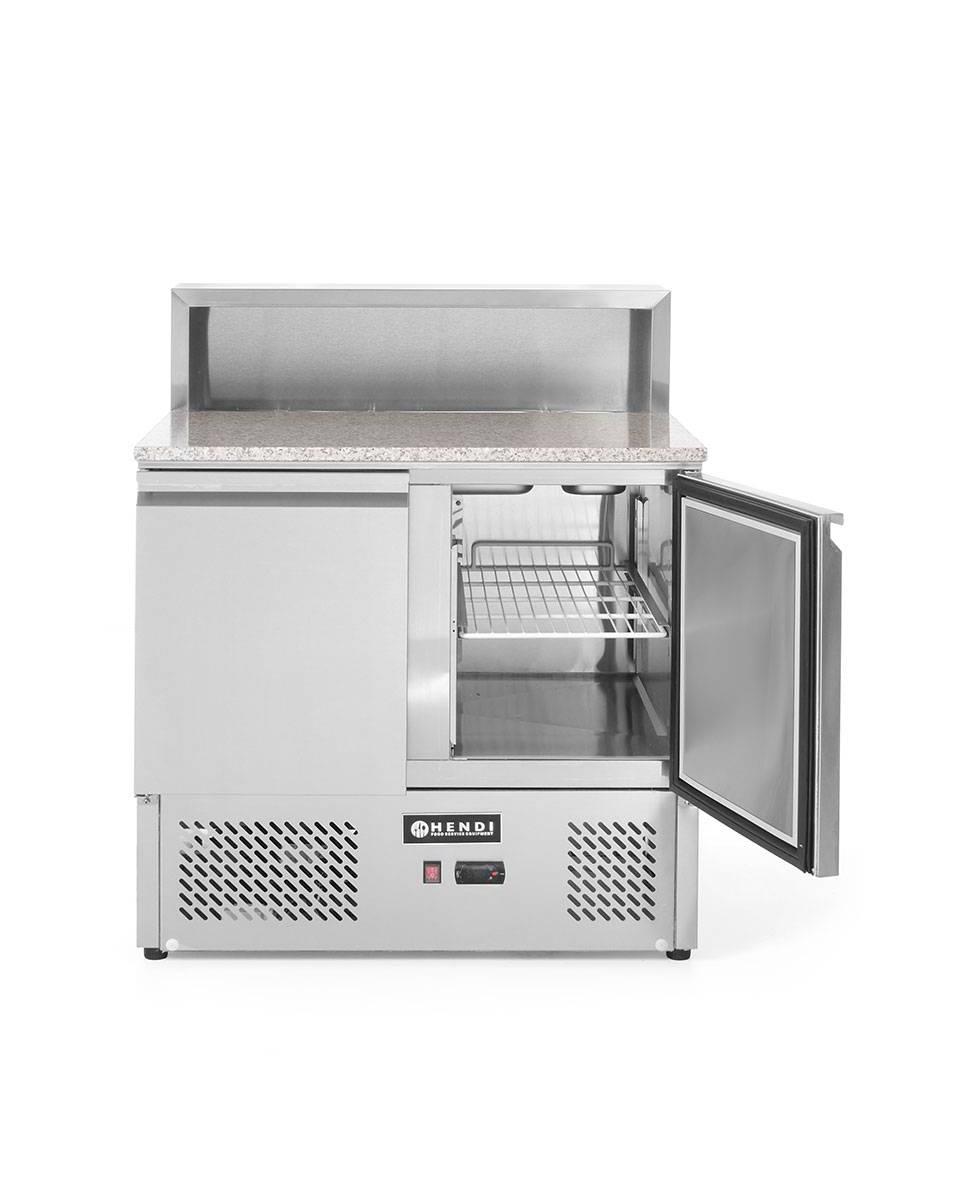 Pizzakühltisch - Zweitürig - 90 x 70 cm - Hendi - 232859